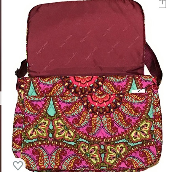 VERA BRADLEY MESSENGER BAG IN RESORT MEDALLION - Picture 6 of 8